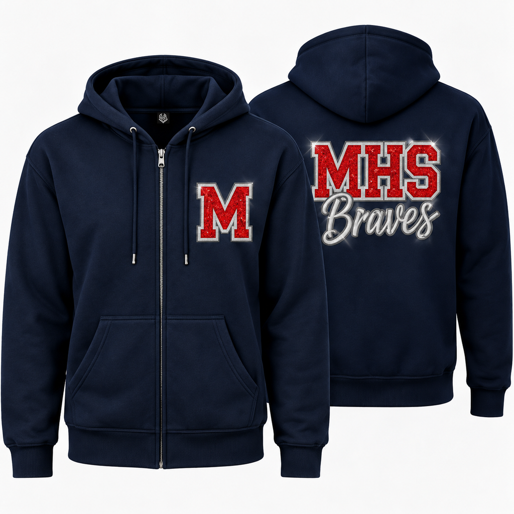 MHS Braves Zip-up