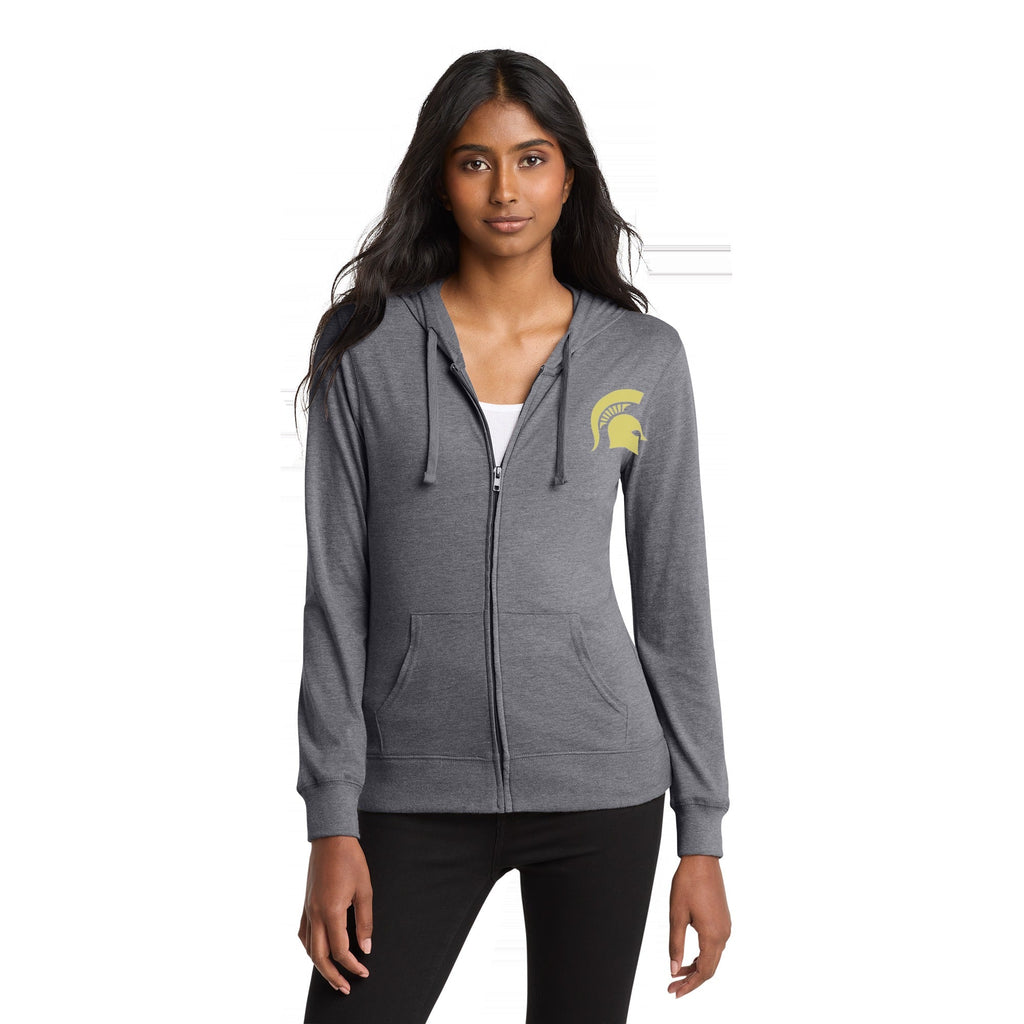 Lake Tract Women's Fitted Jersey Full-Zip Hoodie (DT2100)