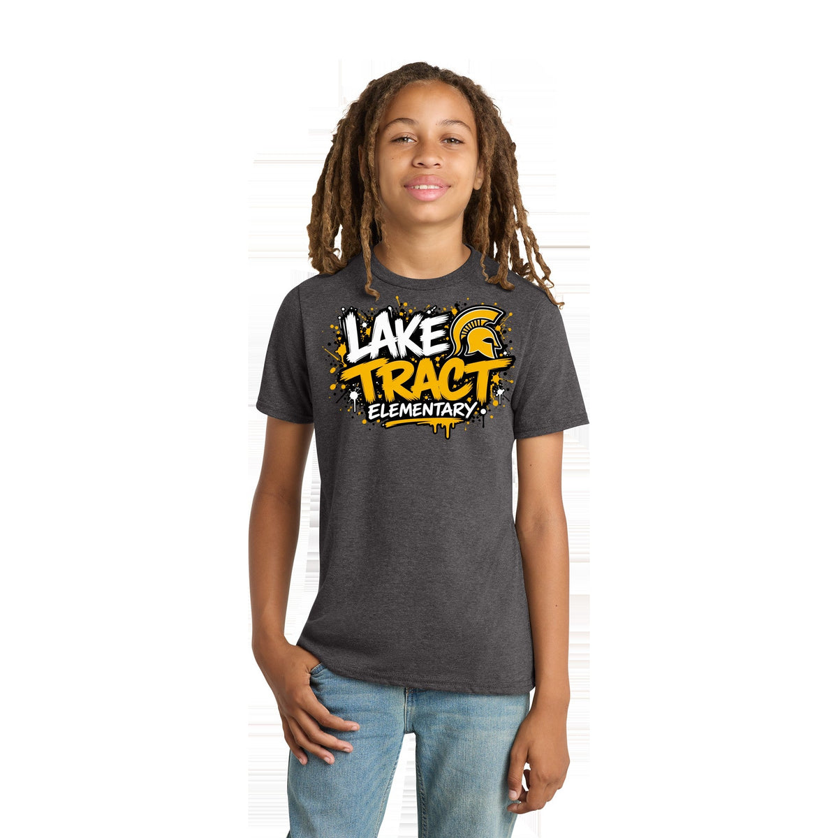 DT6000Y HeatheredCharcoal Logo 1