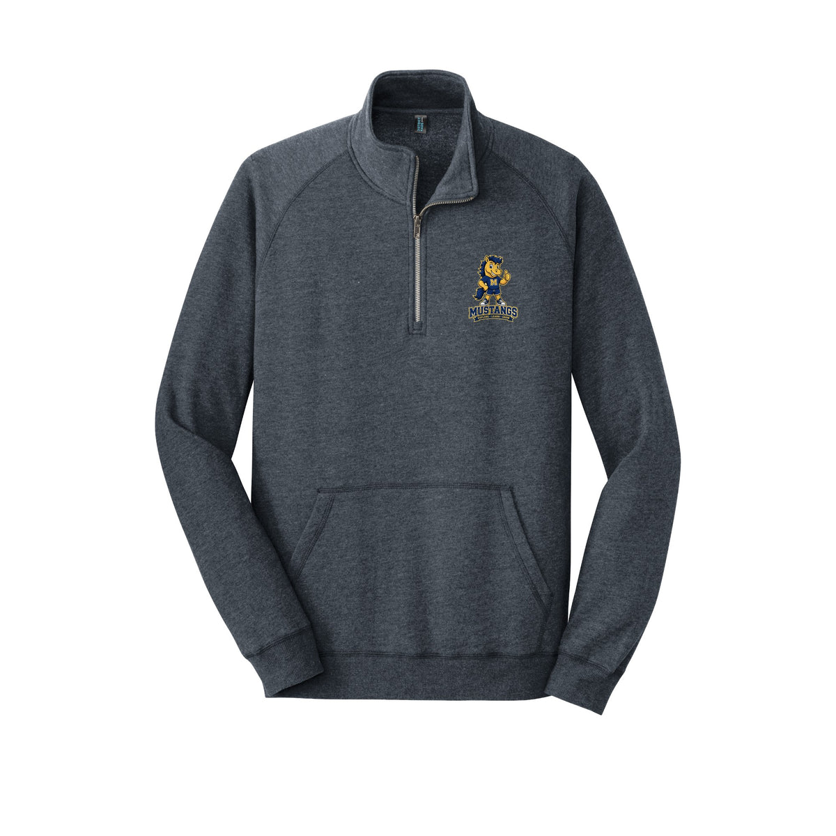 Main_Road_Mustangs_DM392_Heathered_Navy_Logo_1